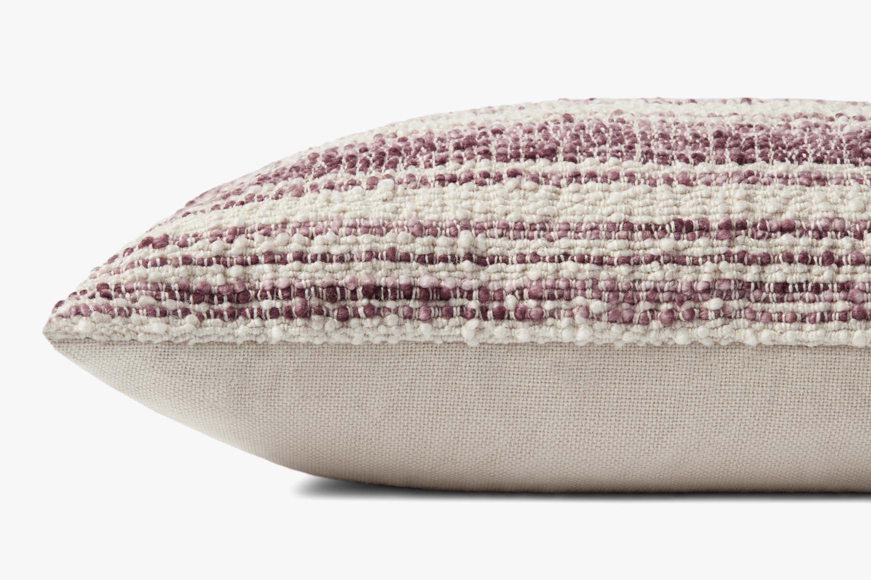 Chris Loves Julia x Loloi PCJ0002 Burgundy / Ivory Pillow White Cliff Studio Throw Pillows