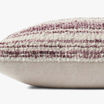 Chris Loves Julia x Loloi PCJ0002 Burgundy / Ivory Pillow White Cliff Studio Throw Pillows