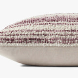 Chris Loves Julia x Loloi PCJ0002 Burgundy / Ivory Pillow White Cliff Studio Throw Pillows
