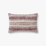 Chris Loves Julia x Loloi PCJ0002 Burgundy / Ivory Pillow White Cliff Studio Throw Pillows