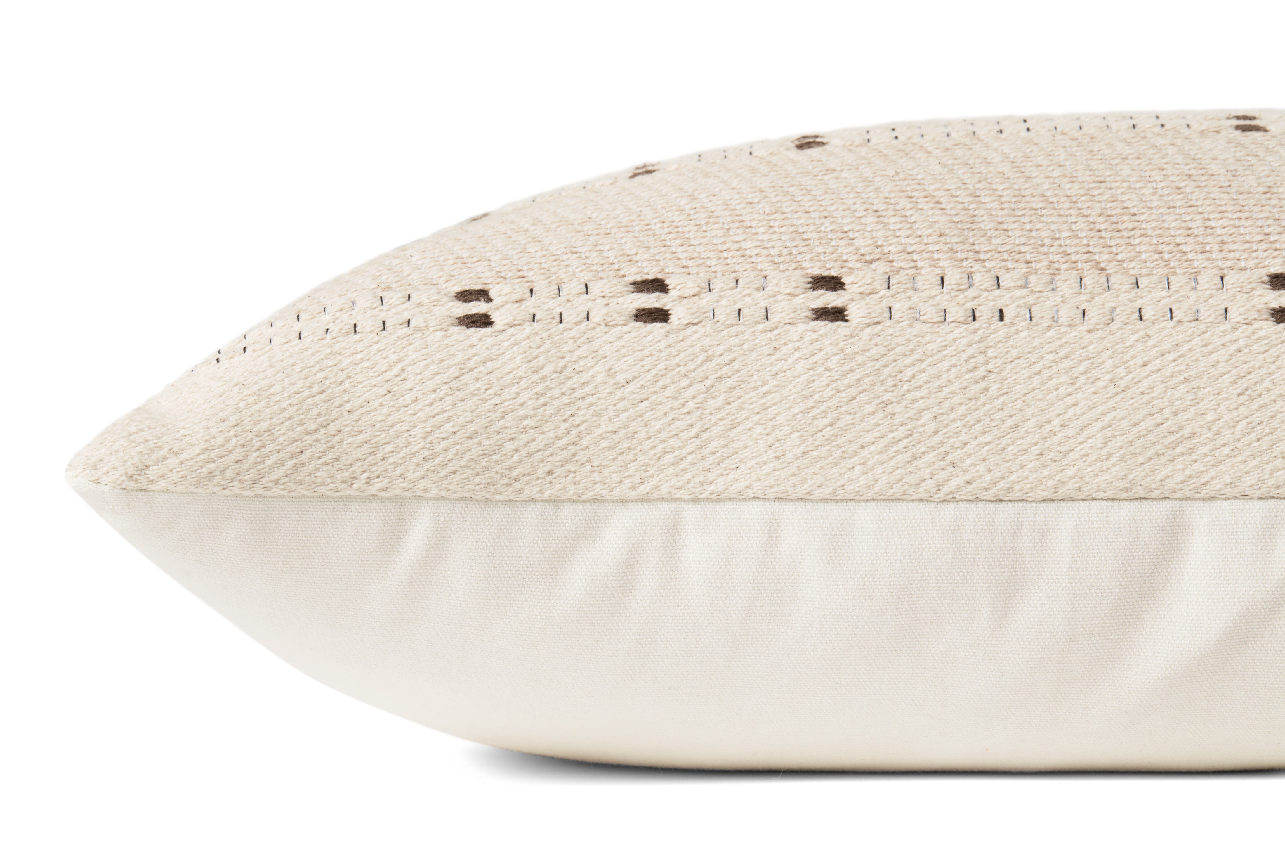 Amber Lewis x Loloi Gabrielle Beige / Terracotta Pillow - Image 2
