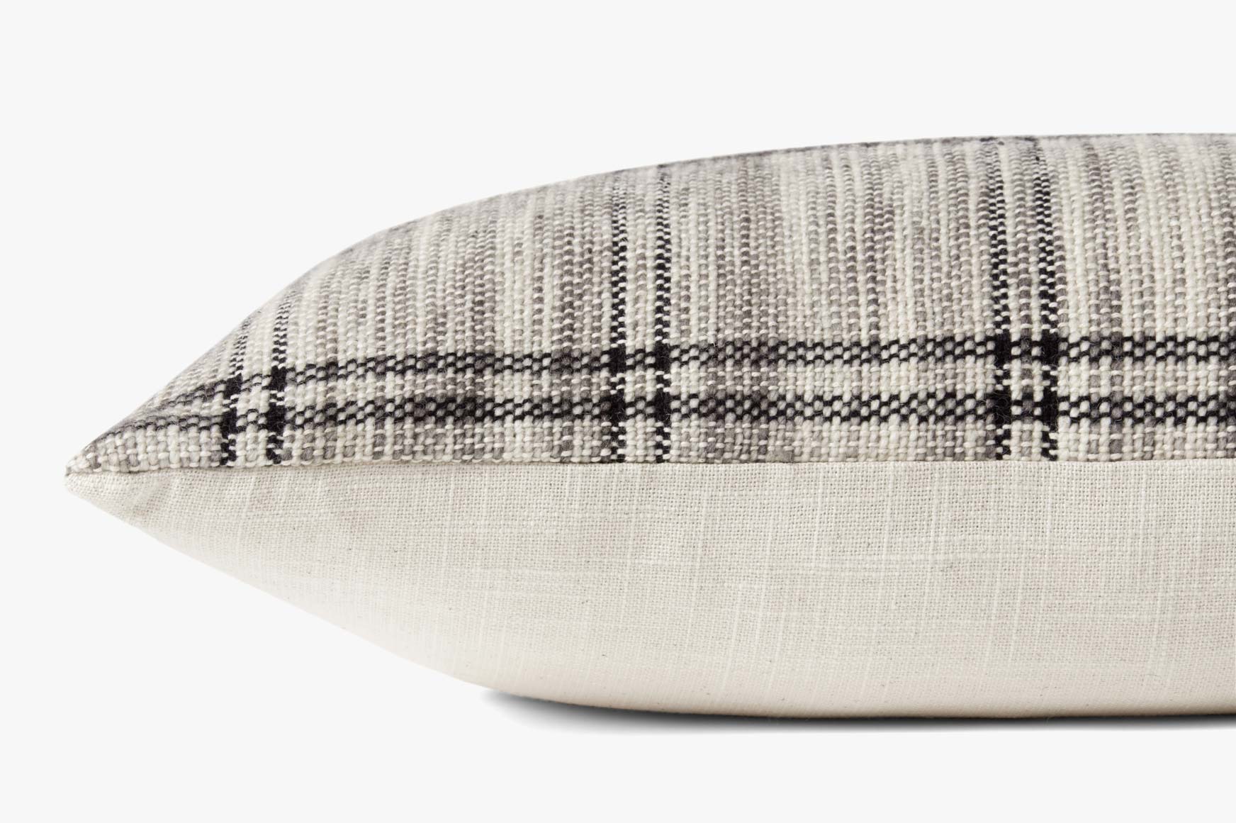 Amber Lewis x Loloi Dalia Ivory / Granite Pillow White Cliff Studio Throw Pillows