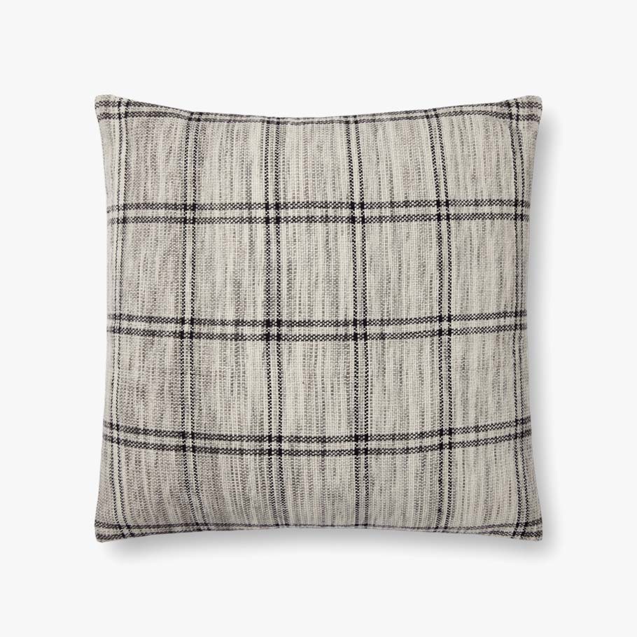 Amber Lewis x Loloi Dalia Ivory / Granite Pillow White Cliff Studio Throw Pillows