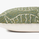 Loloi P0908 Green Pillow White Cliff Studio Throw Pillows