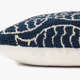 Loloi P0908 Navy Pillow White Cliff Studio Throw Pillows