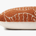 Loloi P0908 Orange Pillow White Cliff Studio Throw Pillows