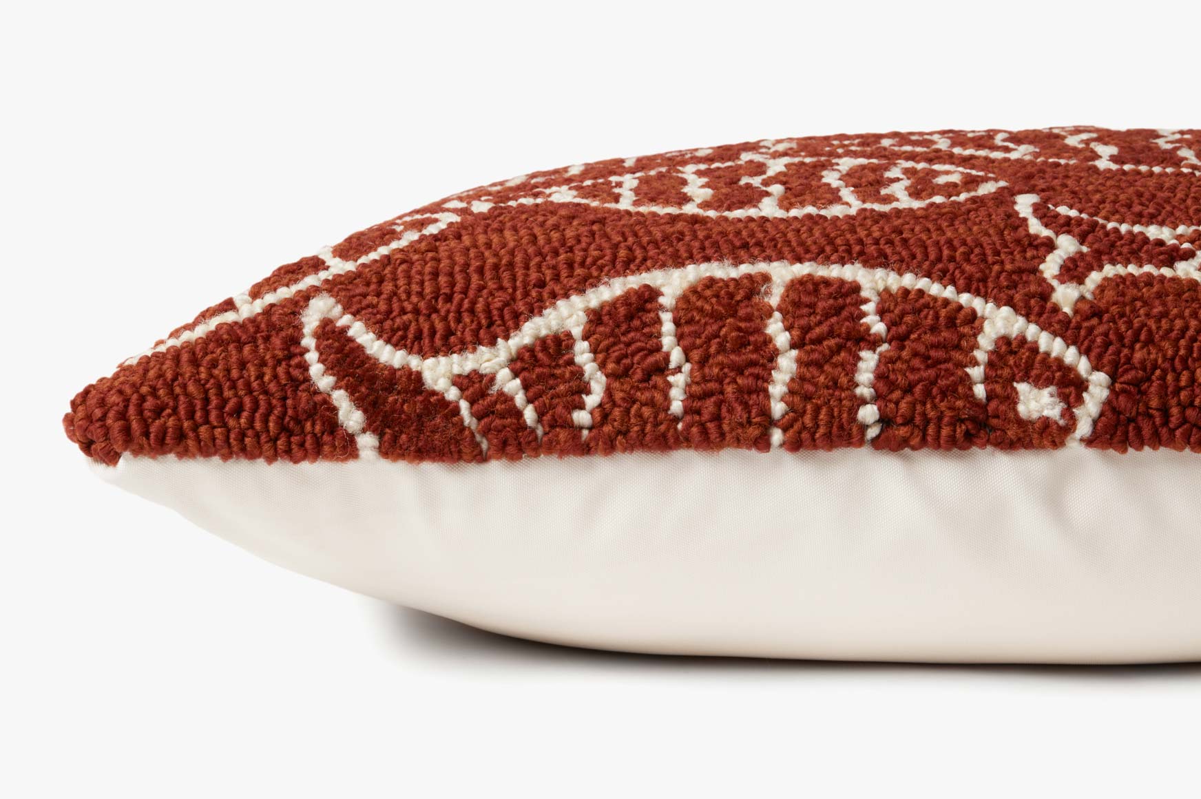 Loloi P0908 Red Pillow White Cliff Studio Throw Pillows