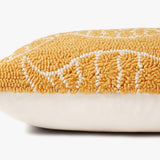 Loloi P0908 Yellow Pillow White Cliff Studio Throw Pillows