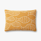 Loloi P0908 Yellow Pillow White Cliff Studio Throw Pillows