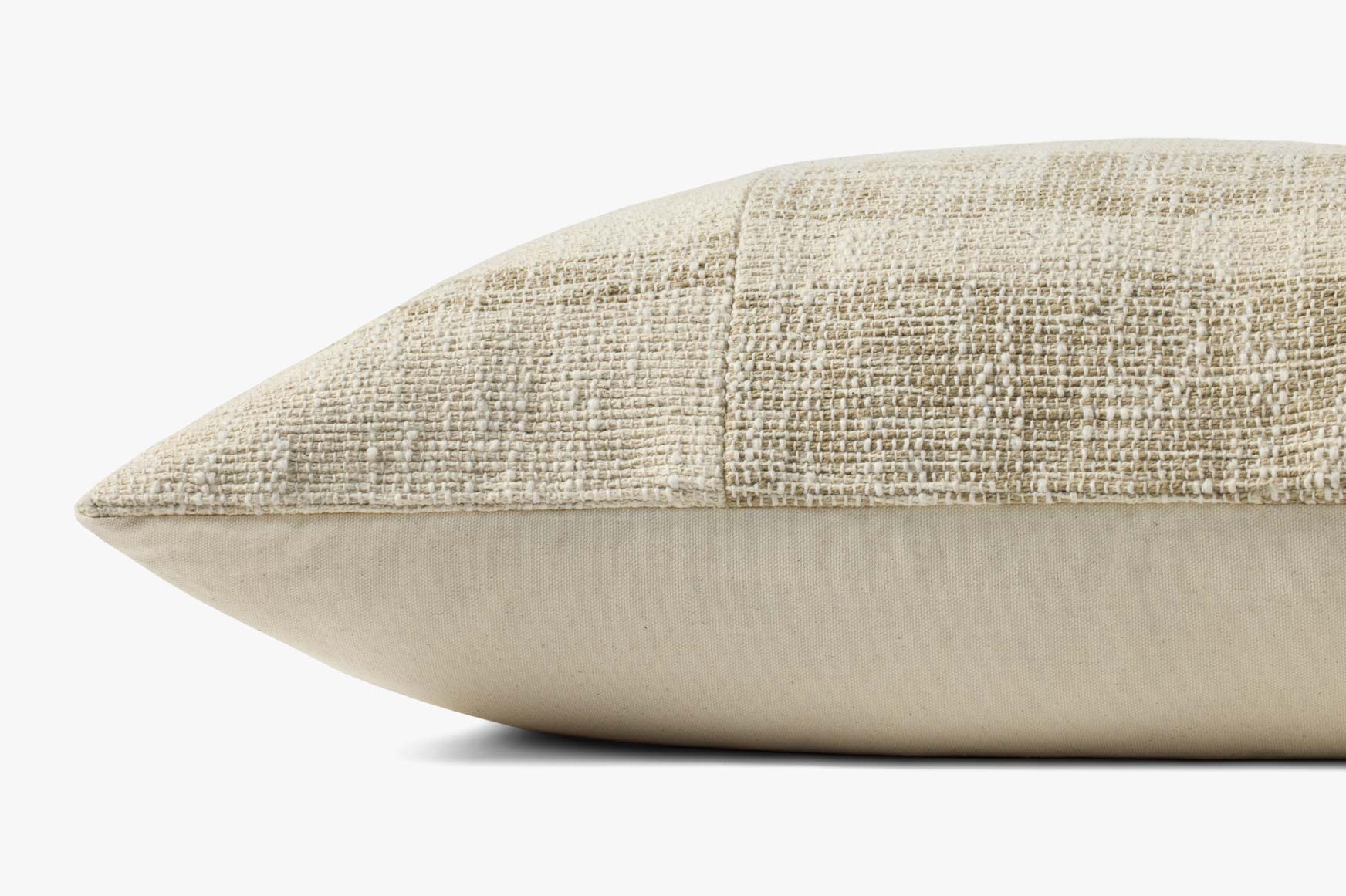 Brigette Romanek x Loloi NOT NAMED Brigette Romanek PBR0007 Beige / Natural Pillow White Cliff Studio Throw Pillows