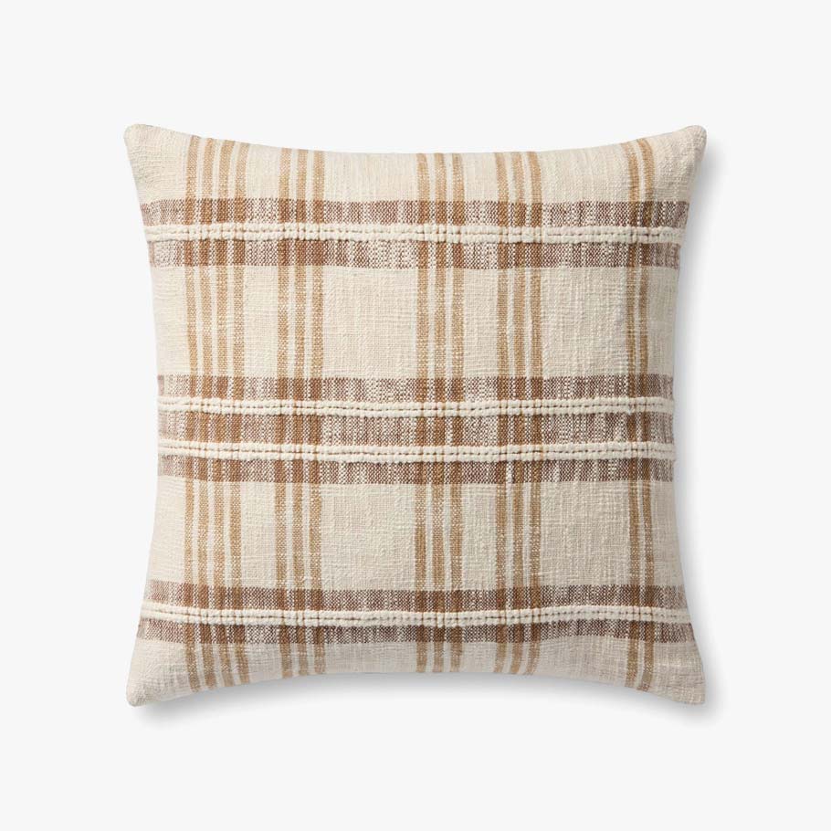 Loloi NOT NAMED Tan / Multi Pillow White Cliff Studio Throw Pillows