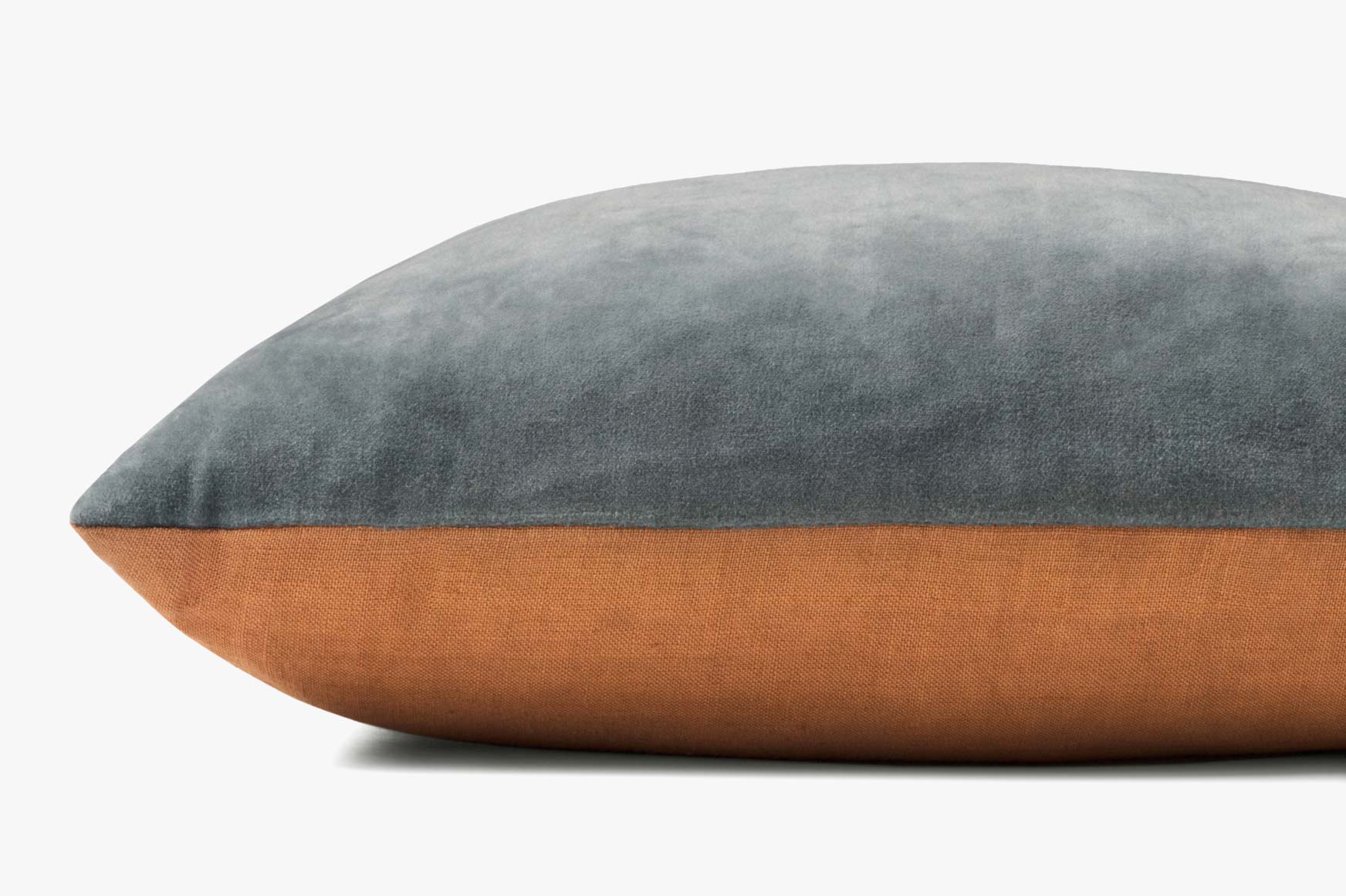 Magnolia Home by Joanna Gaines x Loloi P1153 Denim / Tan Pillow White Cliff Studio Throw Pillows