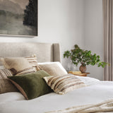 Magnolia Home by Joanna Gaines x Loloi No Name Moss / Beige Pillow - Image 2