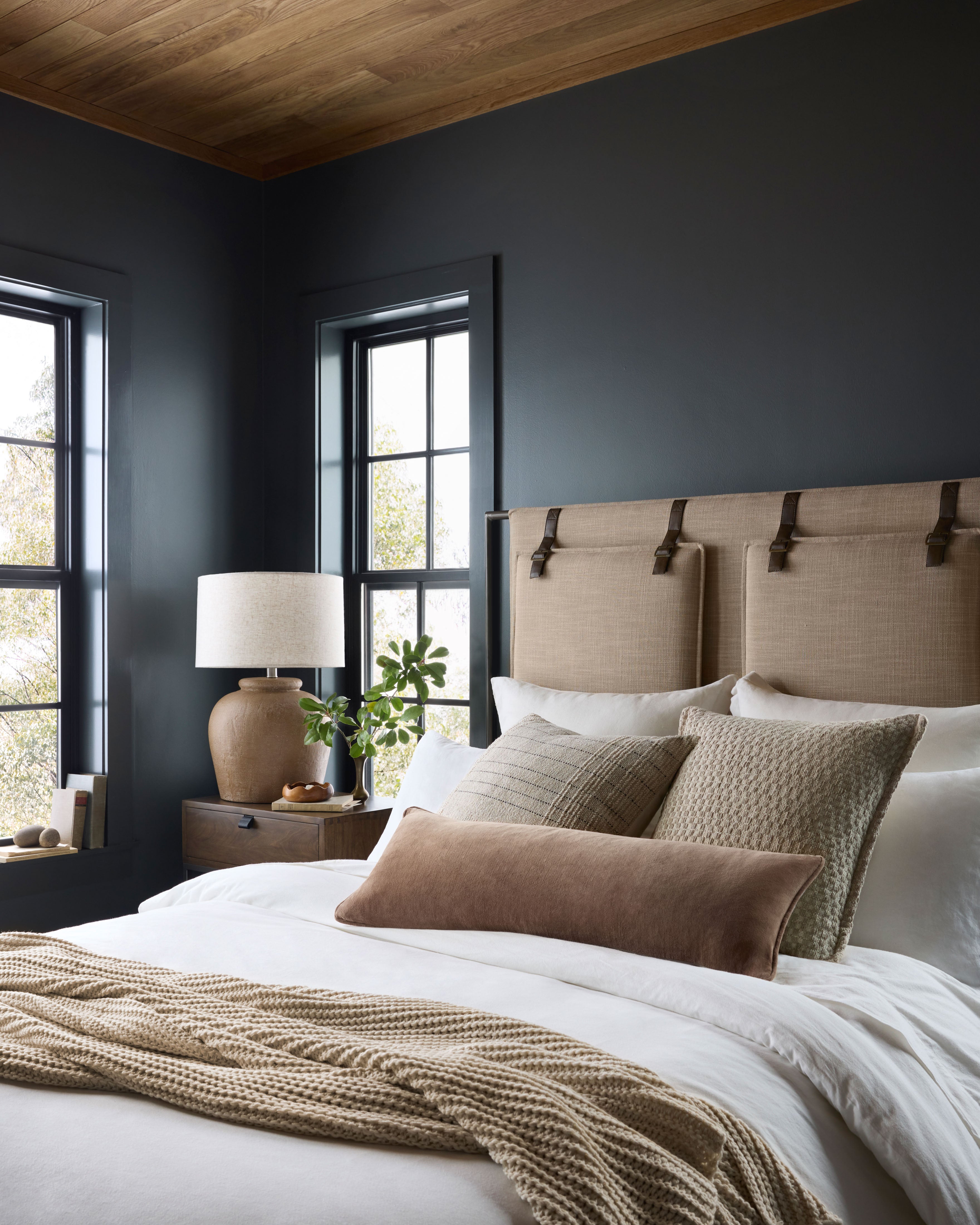 Magnolia Home by Joanna Gaines x Loloi No Name Walnut / Natural Pillow - Image 3