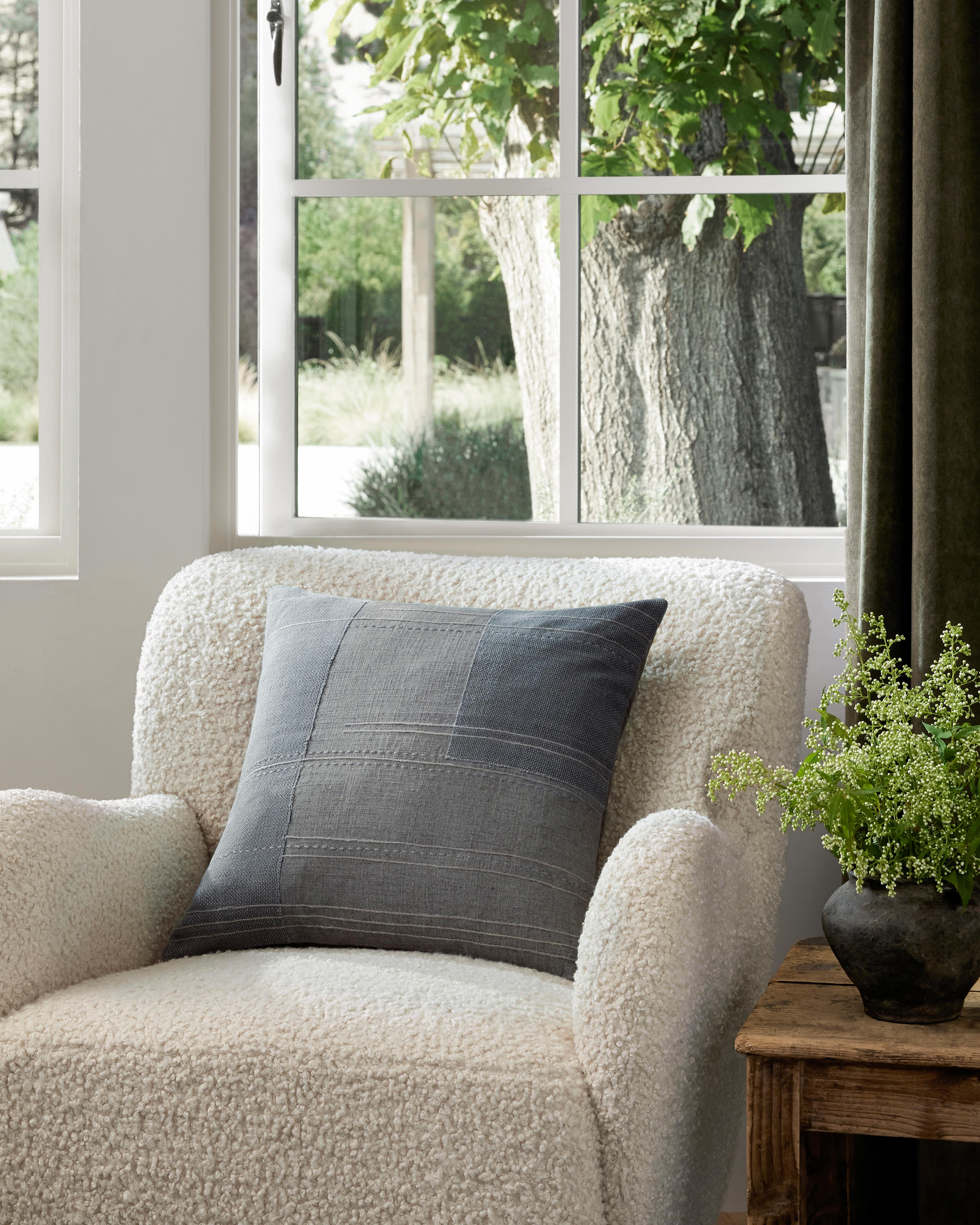 Amber Lewis x Loloi No Name Blue Pillow - Image 2