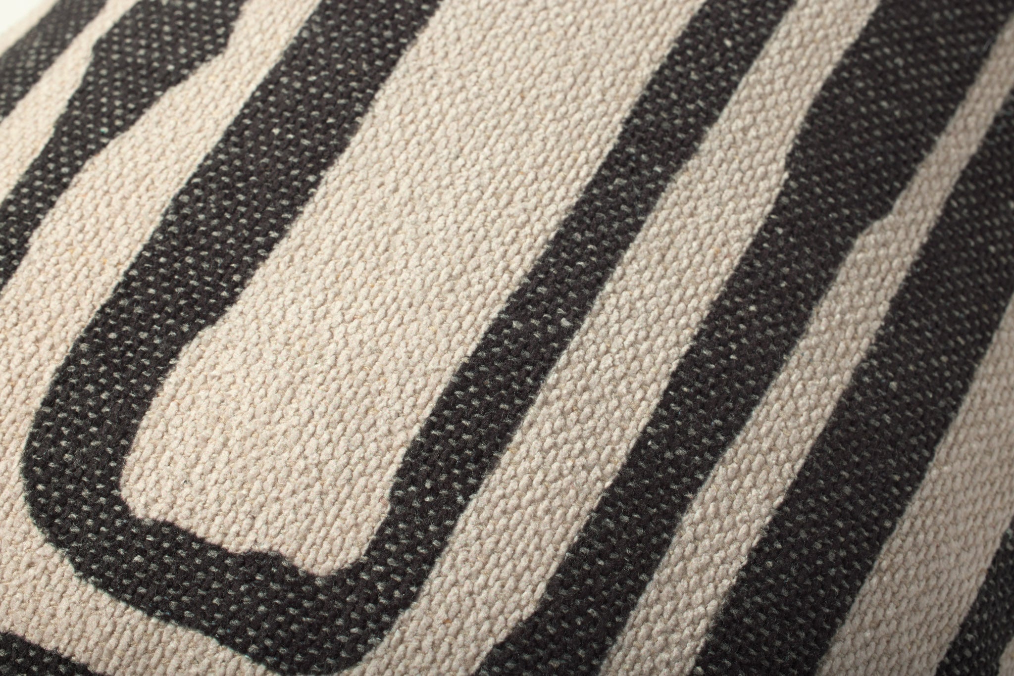 Brigette Romanek x Loloi NOT NAMED Brigette Romanek PBR0009 Natural / Black Pillow White Cliff Studio Throw Pillows