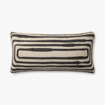 Brigette Romanek x Loloi NOT NAMED Brigette Romanek PBR0009 Natural / Black Pillow White Cliff Studio Throw Pillows