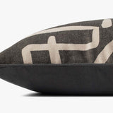 Brigette Romanek x Loloi NOT NAMED Brigette Romanek PBR0010 Charcoal / Natural Pillow White Cliff Studio Throw Pillows