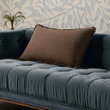 Chris Loves Julia x Loloi Dinah Chocolate  / Latte Pillow - Image 3