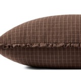 Chris Loves Julia x Loloi Dinah Chocolate  / Latte Pillow - Image 2