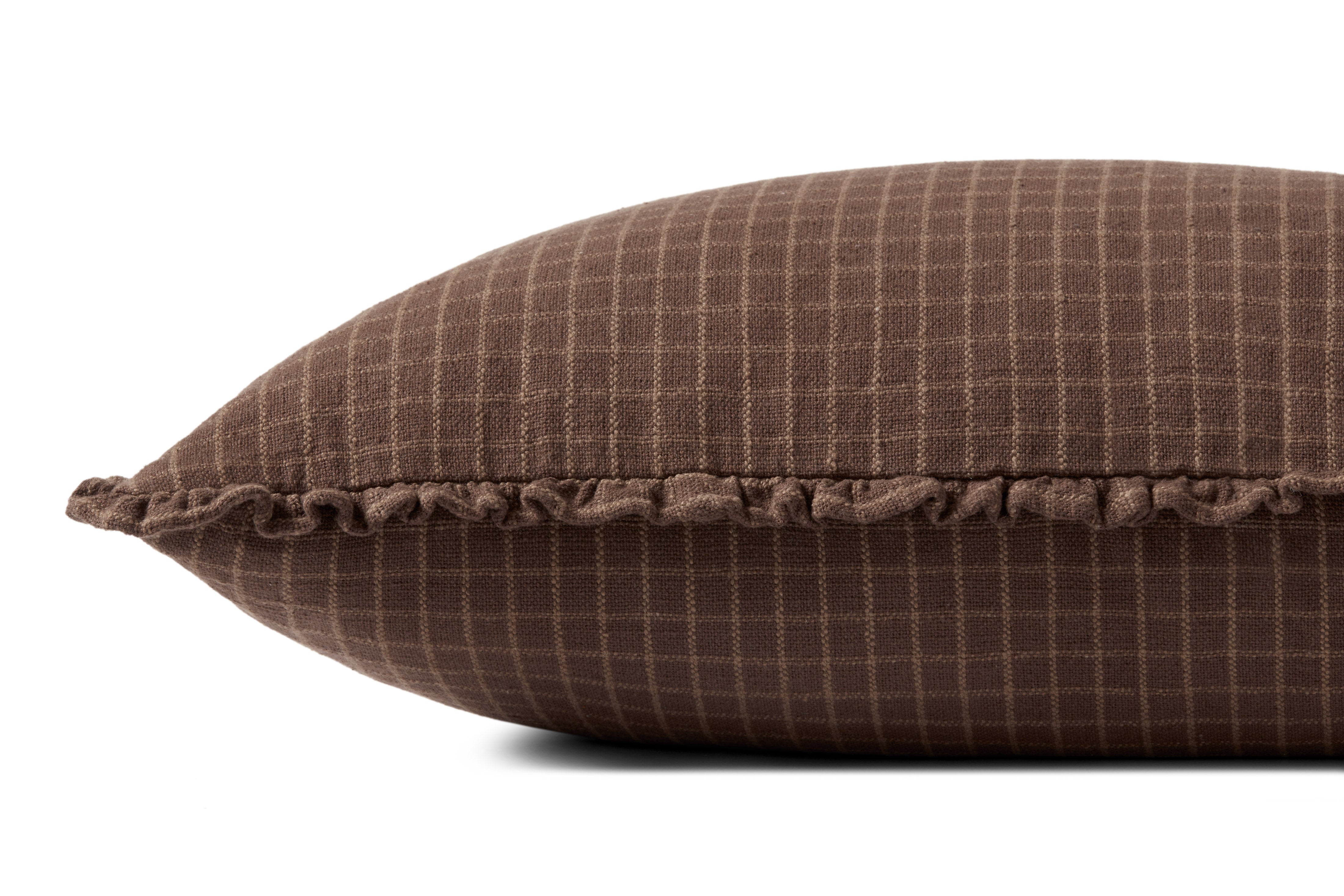 Chris Loves Julia x Loloi Dinah Chocolate  / Latte Pillow - Image 2