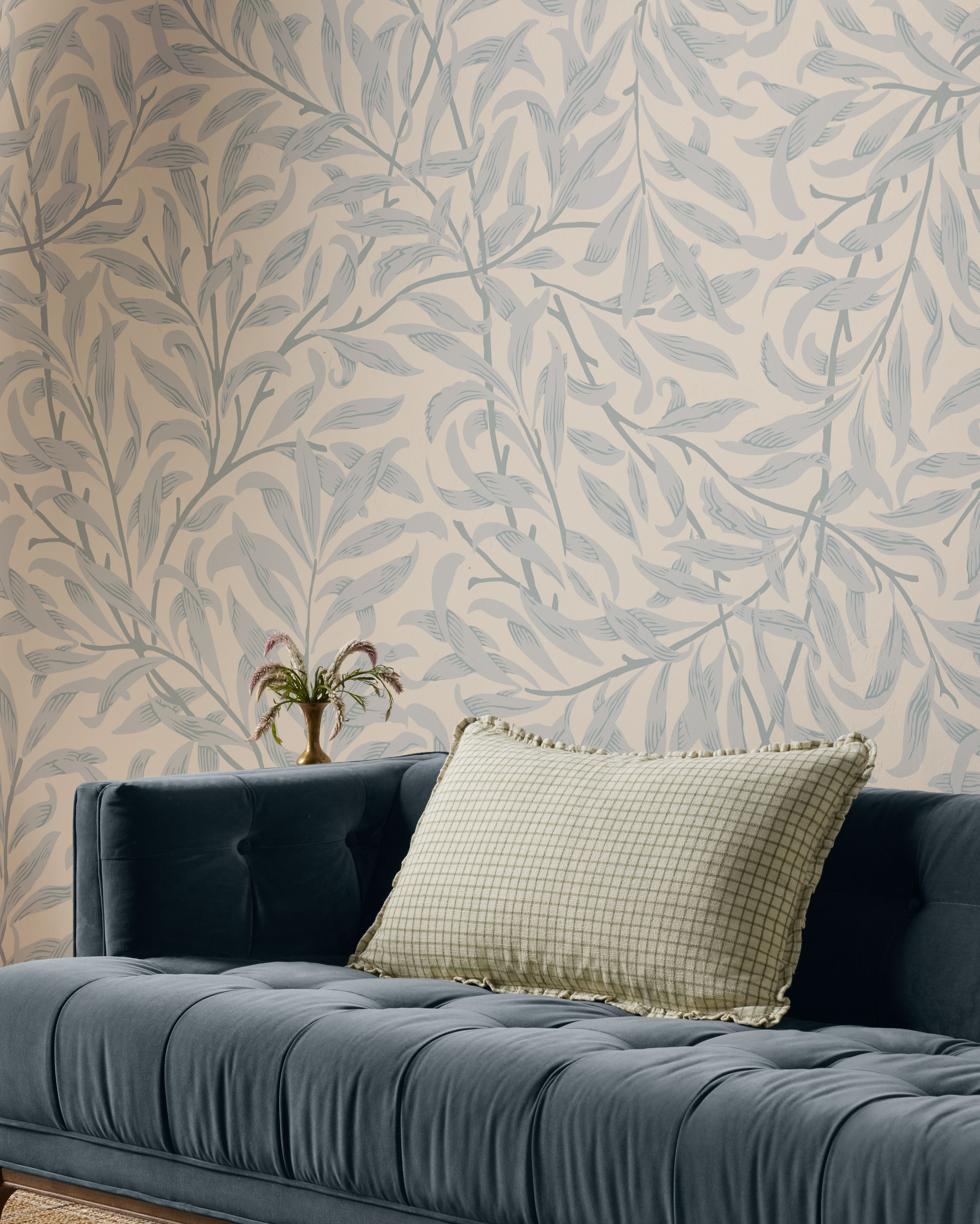 Chris Loves Julia x Loloi Dinah Ivory  / Moss Pillow - Image 4