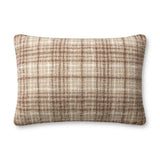 Chris Loves Julia x Loloi Beau Brown  / Ivory Pillow