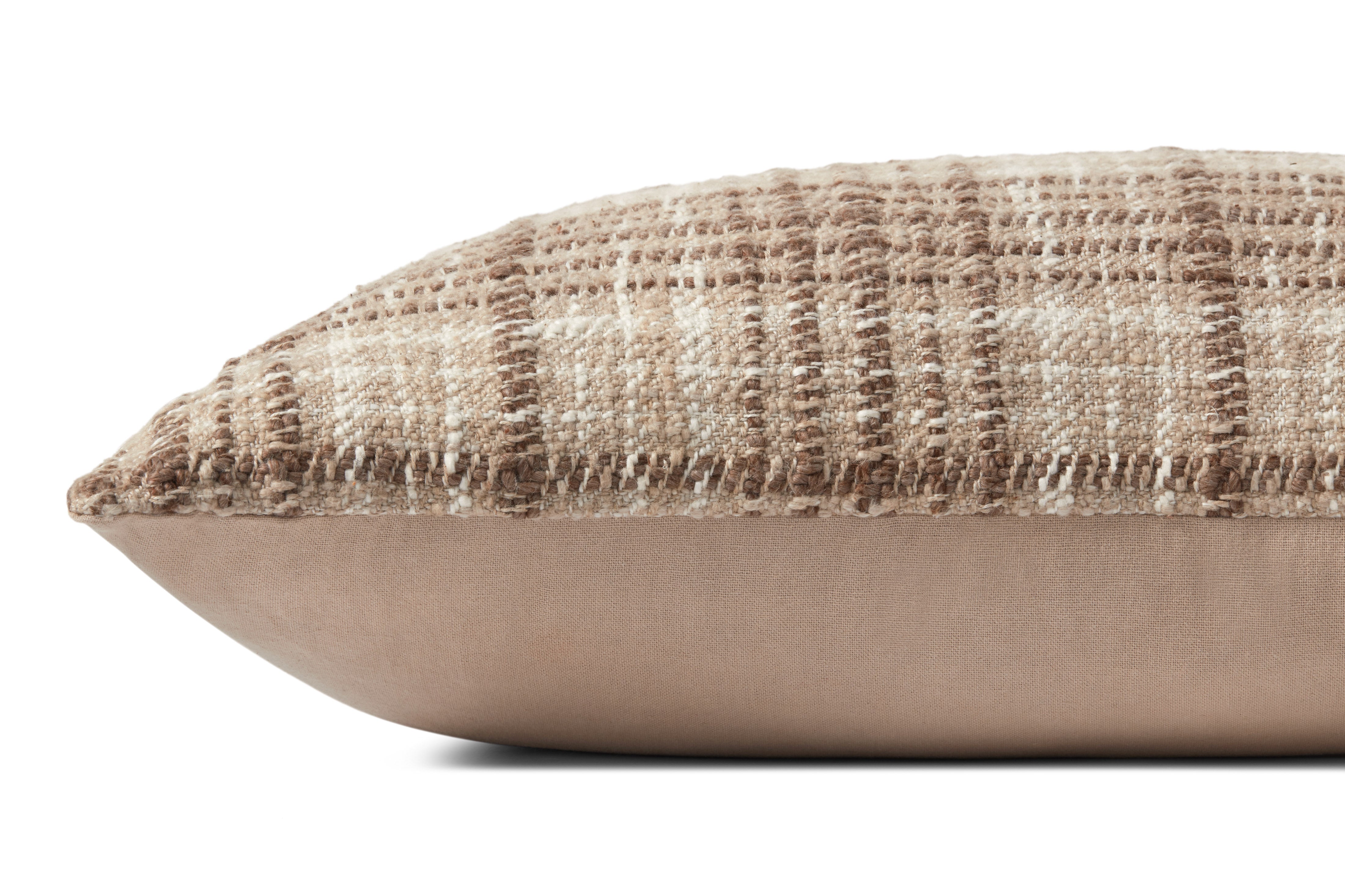 Chris Loves Julia x Loloi Beau Brown  / Ivory Pillow - Image 2