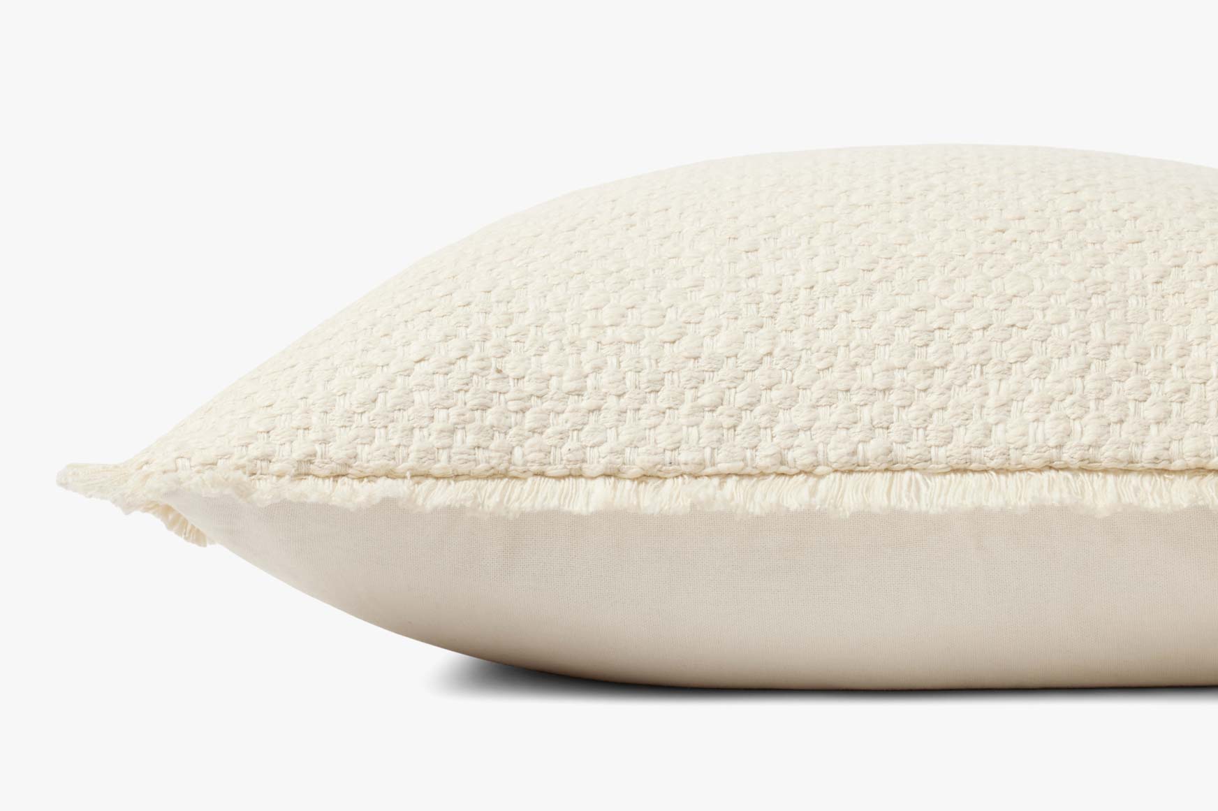 Loloi PLL0121 Ivory Pillow White Cliff Studio Throw Pillows