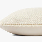 Loloi PLL0121 Ivory Pillow White Cliff Studio Throw Pillows