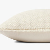 Loloi PLL0121 Ivory Pillow White Cliff Studio Throw Pillows