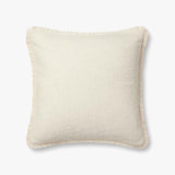 Loloi PLL0121 Ivory Pillow White Cliff Studio Throw Pillows