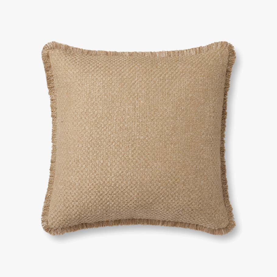 Loloi PLL0121 Natural Pillow White Cliff Studio Throw Pillows