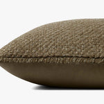 Loloi PLL0121 Olive Pillow White Cliff Studio Throw Pillows