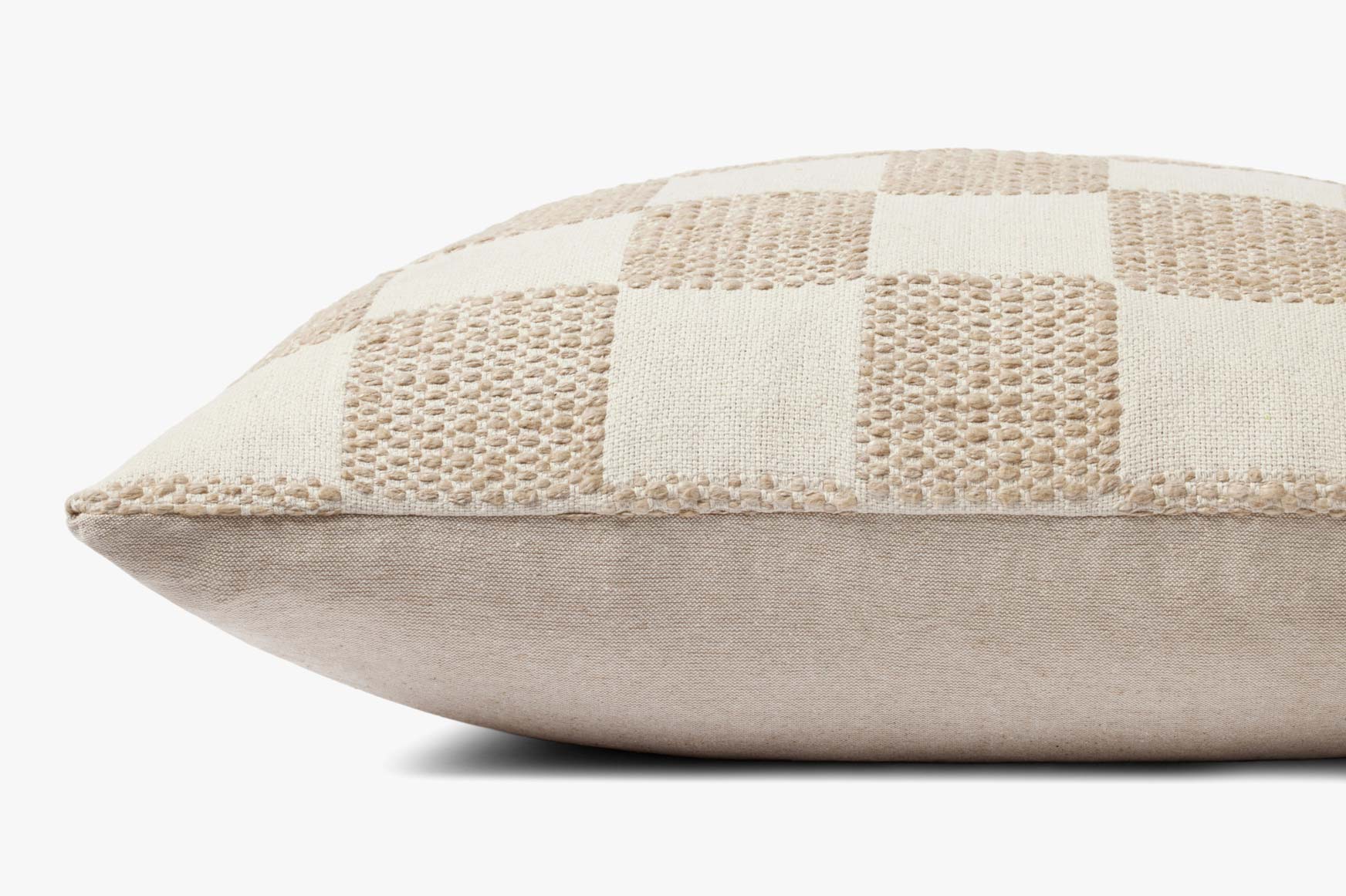 Loloi PLL0123 Beige Pillow White Cliff Studio Throw Pillows