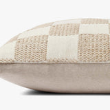 Loloi PLL0123 Beige Pillow White Cliff Studio Throw Pillows