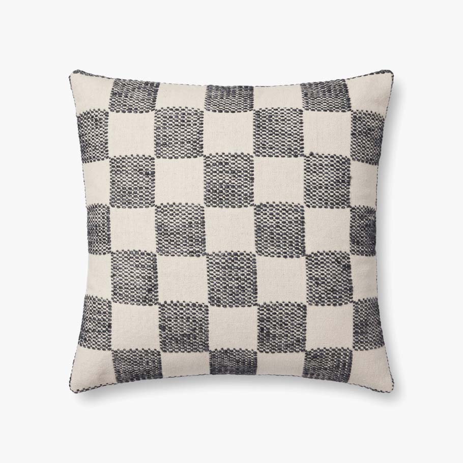 Loloi PLL0123 Black Pillow White Cliff Studio Throw Pillows