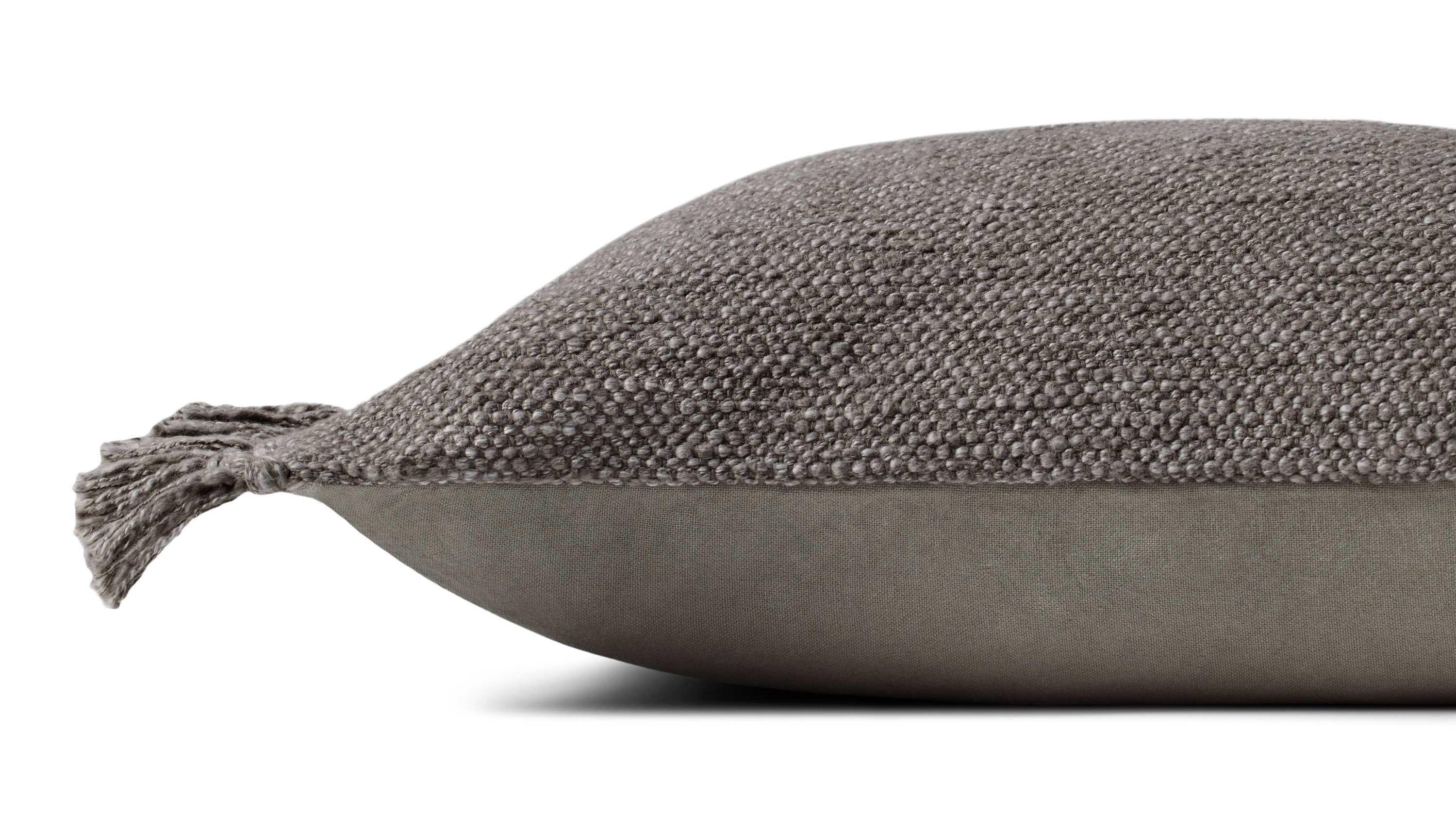 Magnolia Home by Joanna Gaines x Loloi Jett Grey Pillow - Image 3