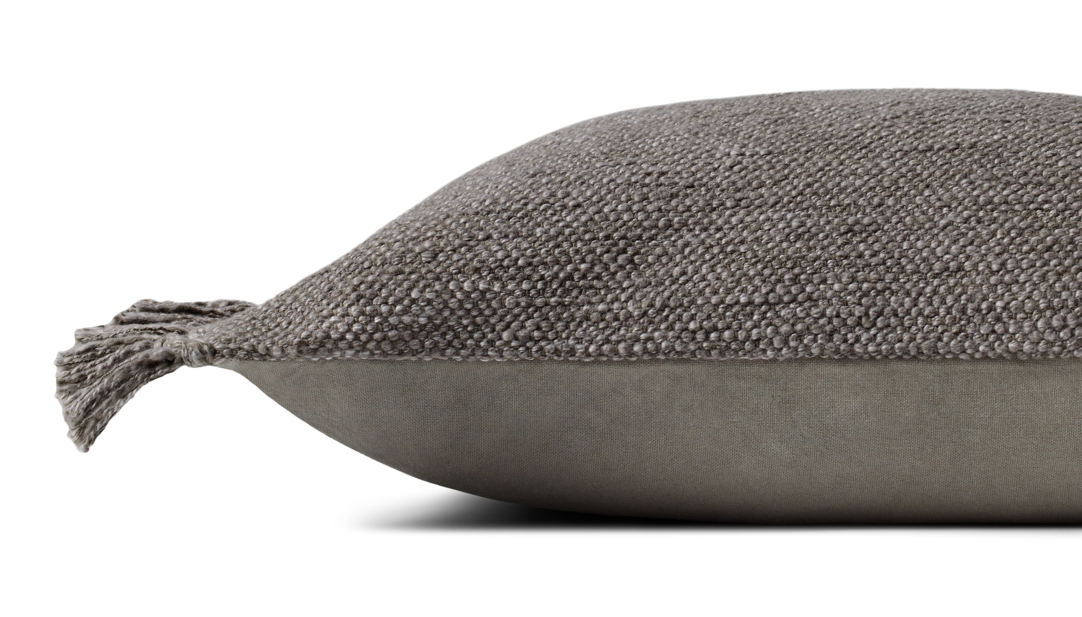 Magnolia Home by Joanna Gaines x Loloi Jett Grey Pillow - Image 3