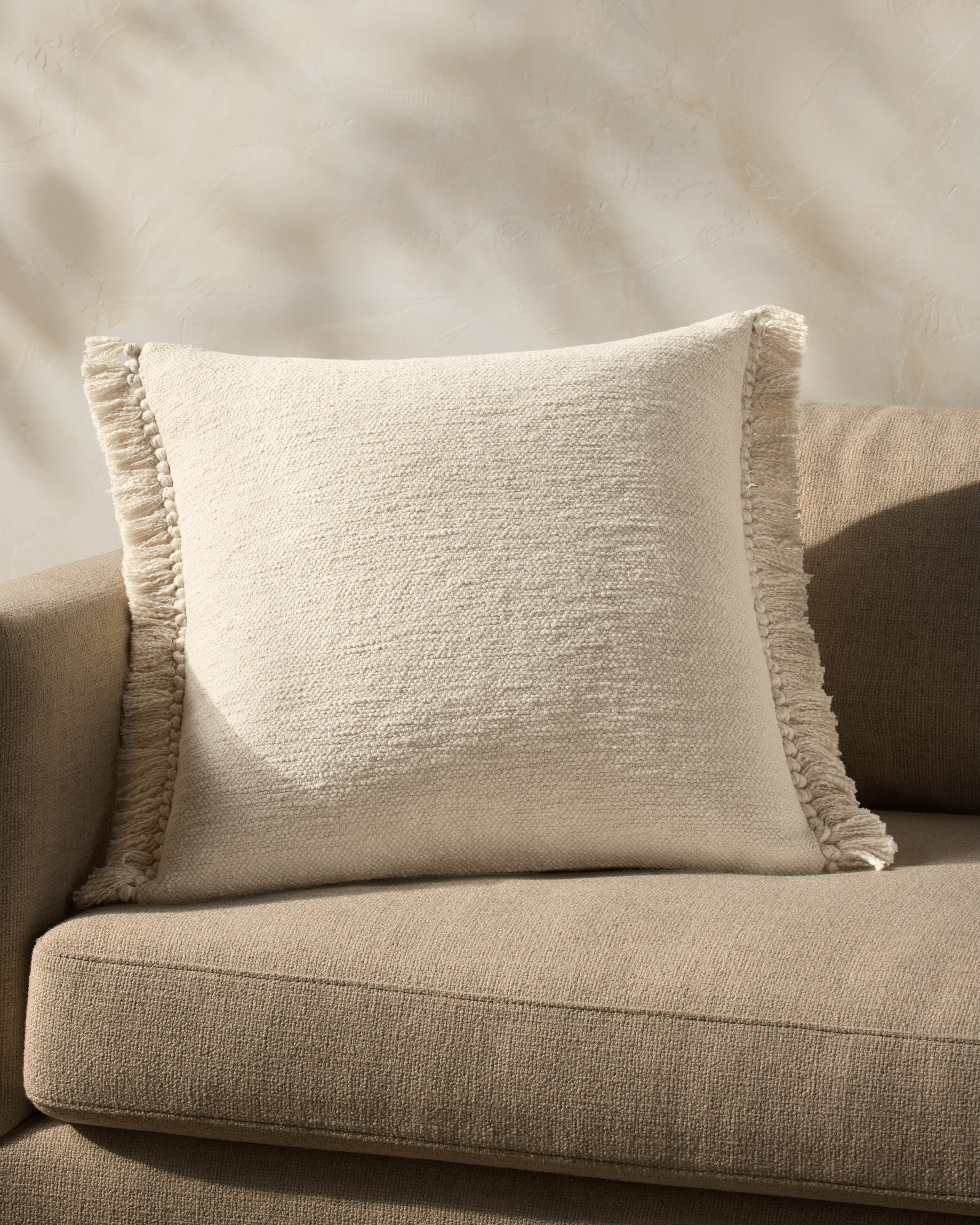 Magnolia Home by Joanna Gaines x Loloi Jett Ivory Pillow - Image 6