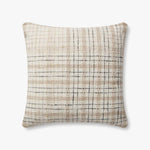 Chris Loves Julia x Loloi Cricket Beige / Black Pillow White Cliff Studio Throw Pillows