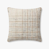 Chris Loves Julia x Loloi Cricket Beige / Black Pillow White Cliff Studio Throw Pillows