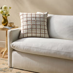 Chris Loves Julia x Loloi Norman Ivory / Brown Pillow White Cliff Studio Throw Pillows