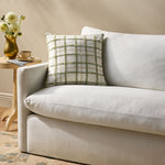 Chris Loves Julia x Loloi Norman Ivory / Green Pillow White Cliff Studio Throw Pillows