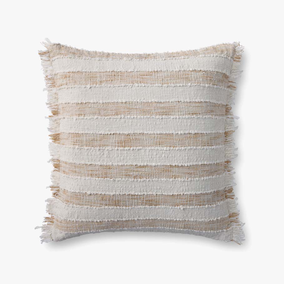 Loloi NOT NAMED Beige / Ivory Pillow White Cliff Studio Throw Pillows