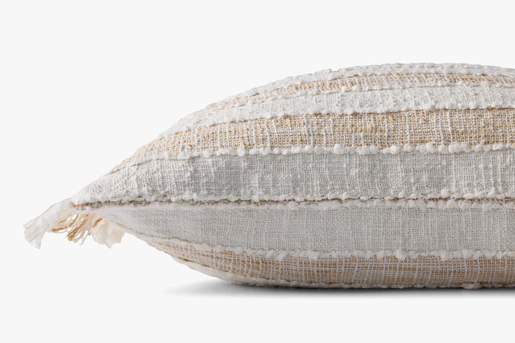 Loloi NOT NAMED Beige / Ivory Pillow White Cliff Studio Throw Pillows