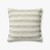 Loloi NOT NAMED Green / Ivory Pillow White Cliff Studio Throw Pillows