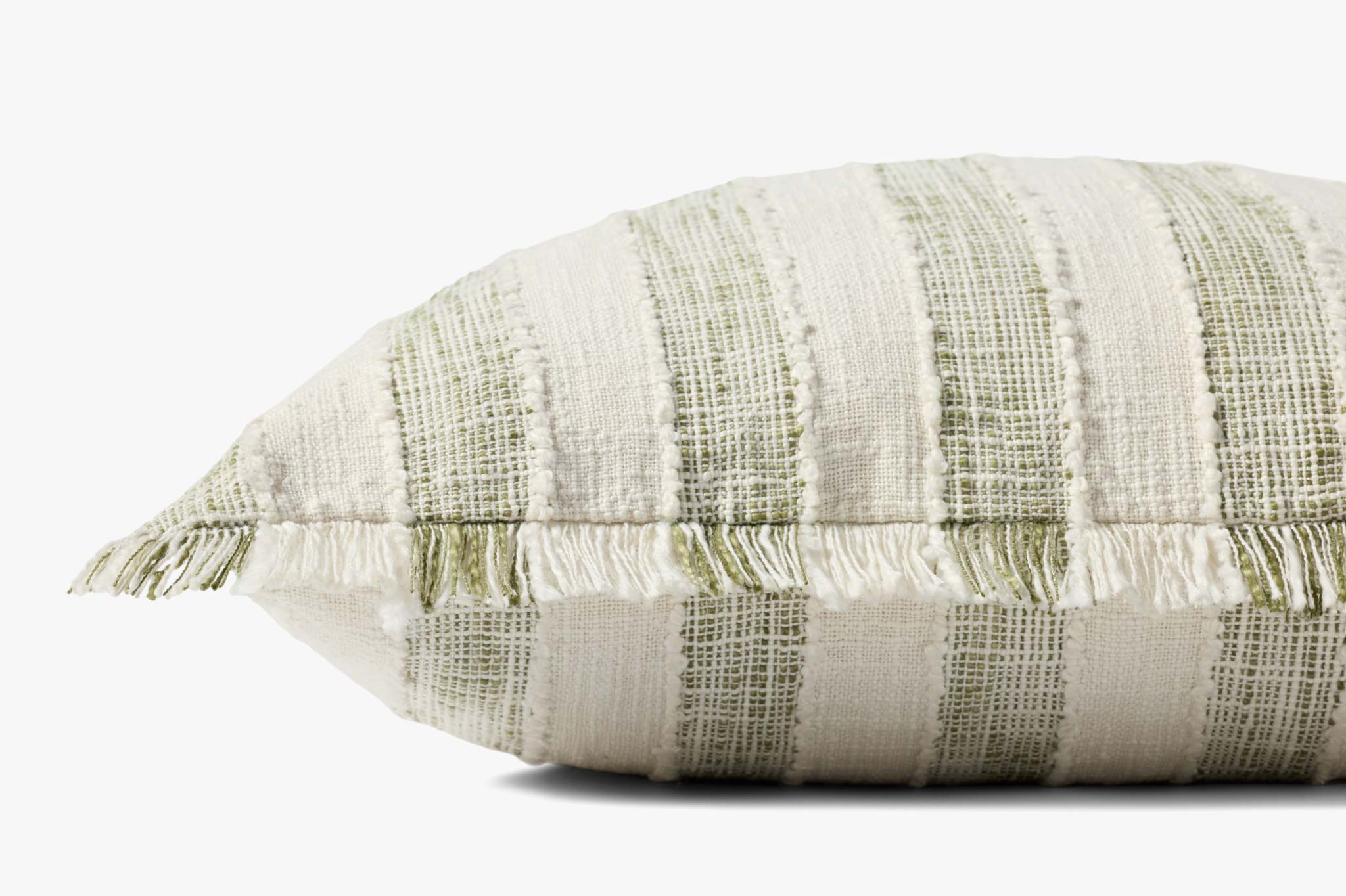Loloi NOT NAMED Green / Ivory Pillow White Cliff Studio Throw Pillows