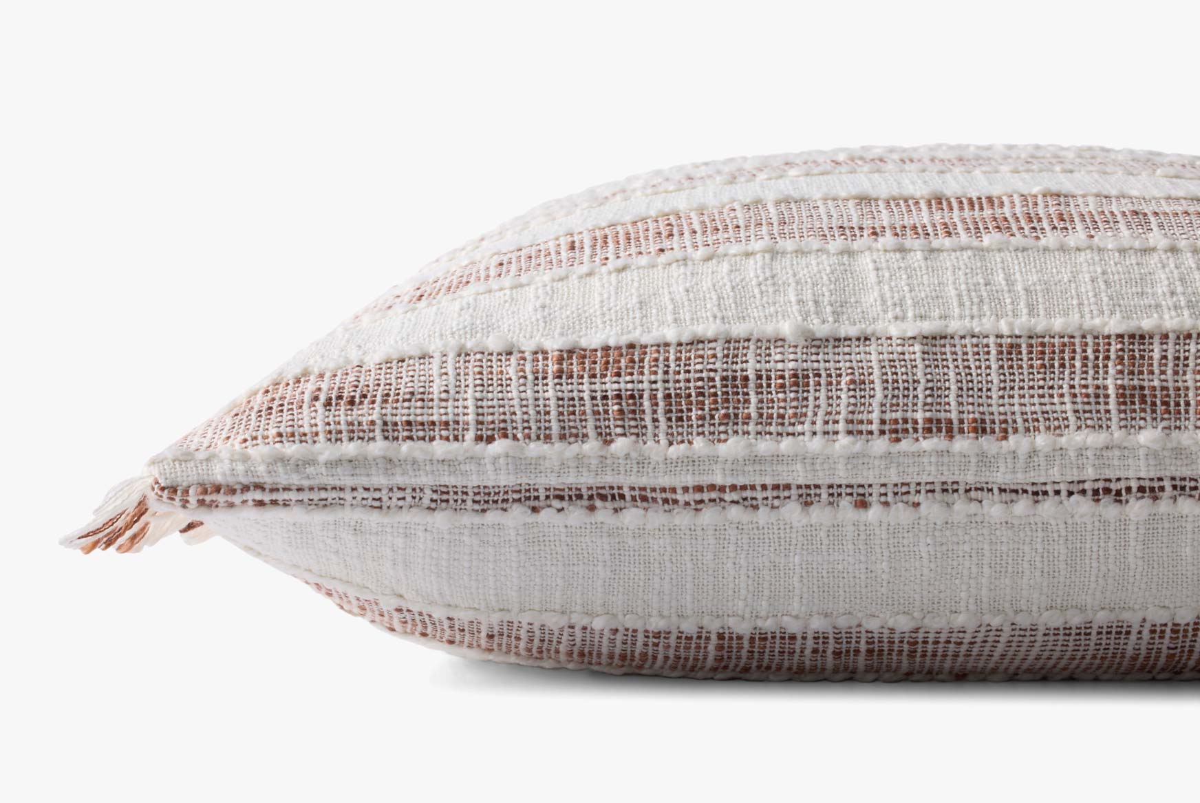 Loloi NOT NAMED Rust / Ivory Pillow White Cliff Studio Throw Pillows