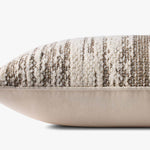 Loloi NOT NAMED Dark Taupe / Ivory Pillow White Cliff Studio Throw Pillows